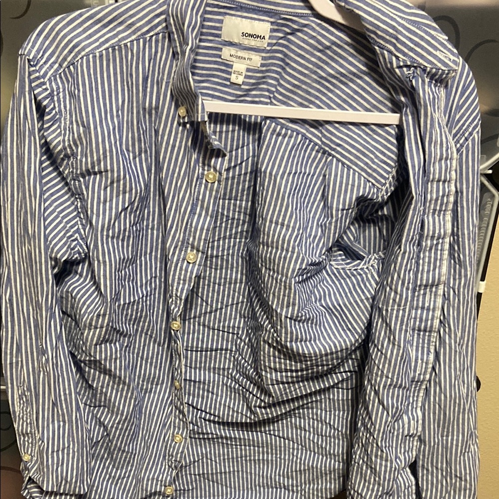 Calvin Klein Blue Casual Button Down Shirt